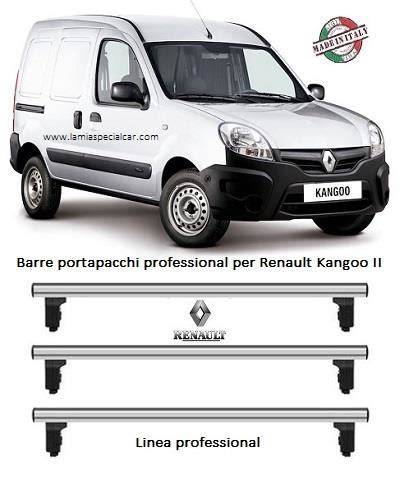 Portapacchi alluminio per Kangoo con binari