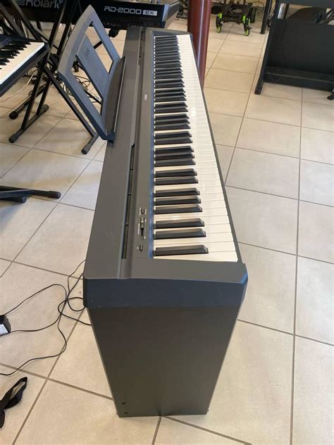 Vista laterale borsa pianoforte digitale con ruote