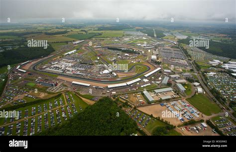 Vista aerea del circuito di Silverstone