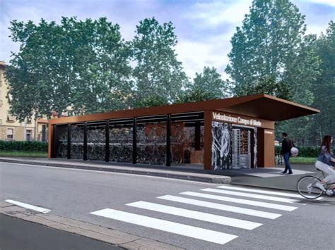 Parcheggio biciclette sicuro con illuminazione e sorveglianza SHUFFLE