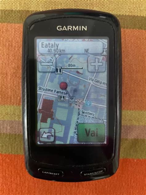 Mappa dettagliata su schermo Garmin Edge 800