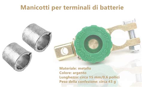 Immagine di terminali di batteria corrosi e di terminali puliti