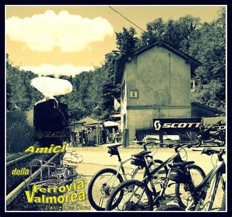 Vecchi binari della Ferrovia della Valmorea in un bosco