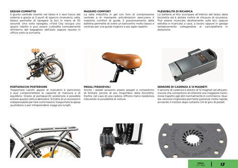 schema di una bicicletta pieghevole elettrica