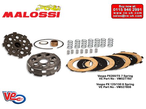 Malossi Power Up Clutch System components