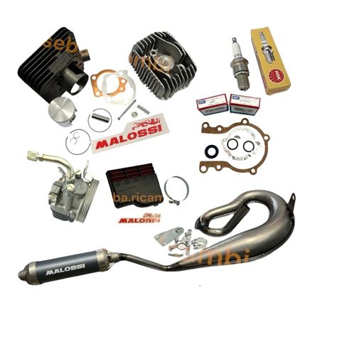 Componenti di un kit di elaborazione per scooter