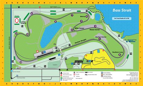 Map of Phillip Island Circuit