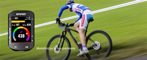 Schermata di navigazione su un ciclocomputer iGPSPORT BSC300