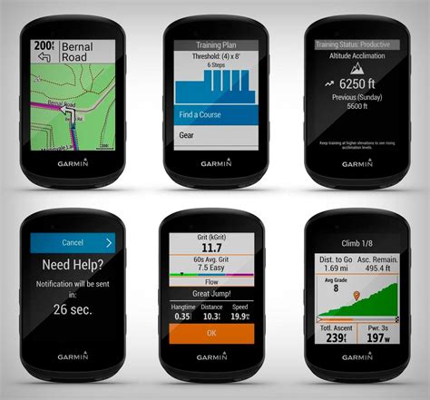 Un ciclista che utilizza un Garmin Edge 530 durante un'escursione