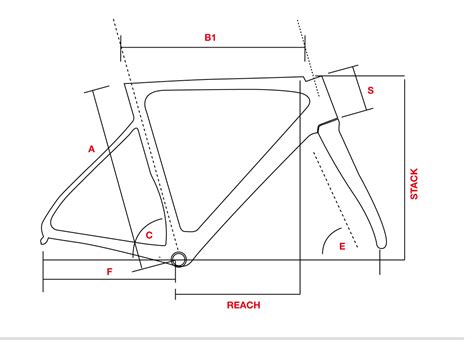 Schema delle geometrie di un telaio Bottecchia AEROSPACE