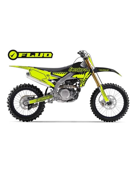 Yamaha WRF con kit grafiche giallo fluo