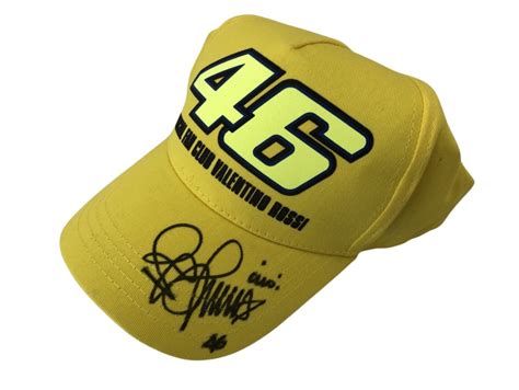 Cappellino autografato di Valentino Rossi con attestato di autenticità