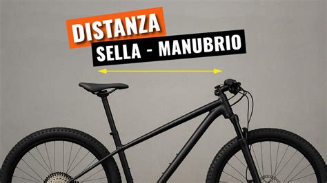 Schema di una mountain bike con evidenziati movimento centrale, sella e manubrio