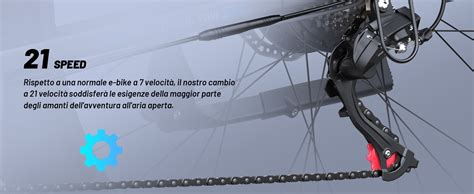 Schema di una trasmissione a 21 velocità per mountain bike