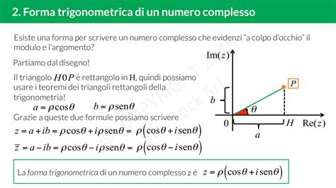 Diagramma di un numero complesso su un piano cartesiano