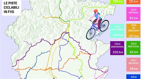 Mappa delle piste ciclabili di Pavia