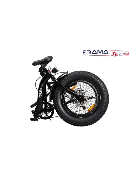 bicicletta pieghevole Teklio CR3KT in acciaio nero