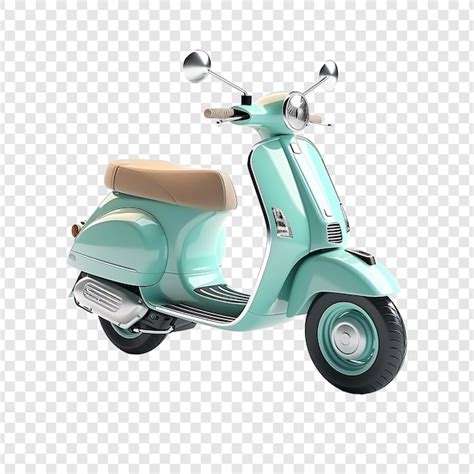 Immagine stilizzata di una Vespa Piaggio con accessori colorati