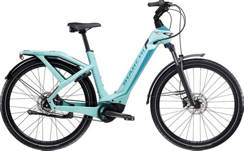 Schema delle componenti principali di una e-bike urbana come la Bianchi e-Omnia C-Type.