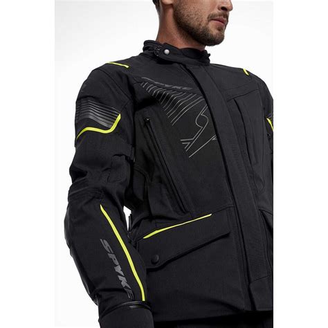 Giacca da moto laminata con dettagli riflettenti