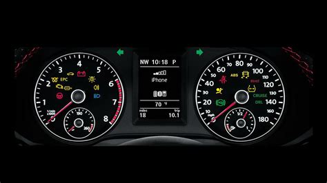 Volkswagen Golf V dashboard display detail