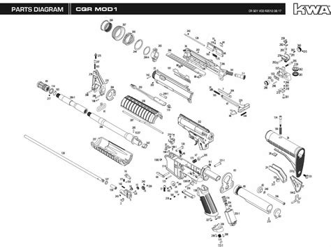 Schema di smontaggio semplificato del Benelli M4