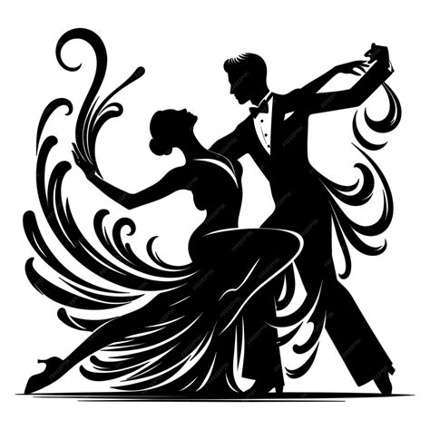 Immagine stilizzata di una coppia che balla