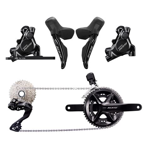 Ciclista su strada con gruppo Shimano Di2