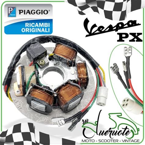 Statore Vespa PX con bobine in evidenza