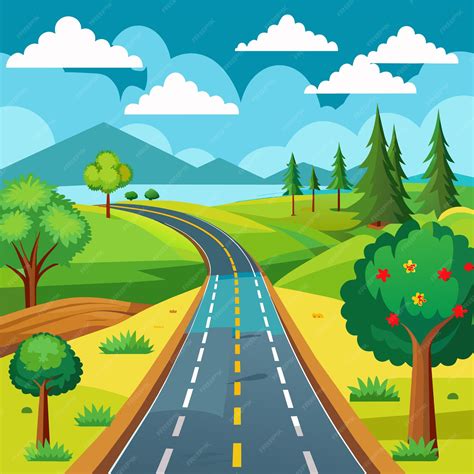 Illustrazione stilizzata di una strada con auto e biciclette