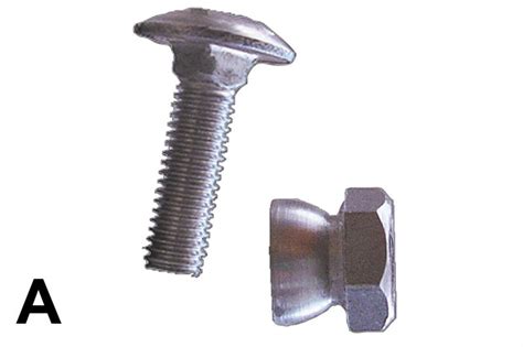 Dettaglio di un bullone antifurto in acciaio inossidabile con testa speciale