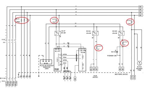 Diagramma di un quad elettrico 1200W con indicazione delle componenti principali