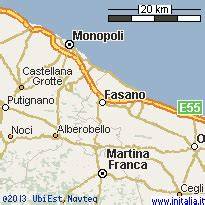 Cartina della localizzazione di Fasano