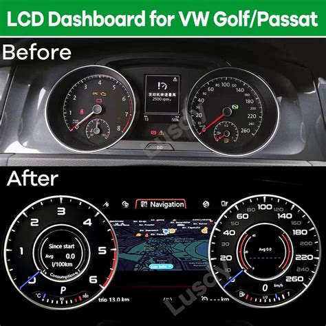 Volkswagen Golf 5 dashboard illuminated