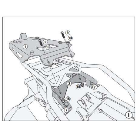 Schema di aggancio MONOKEY® GIVI