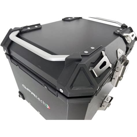 Bauletto in alluminio per moto con riflettori