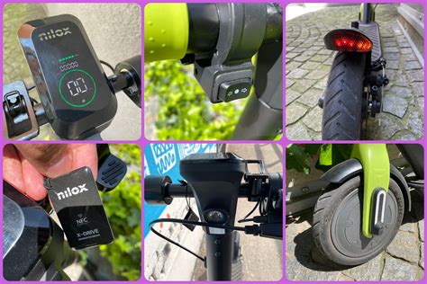 Illustrazione del Nilox M1 con evidenziate le luci di direzione e lo stop