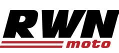 Logo di RWN Moto con slogan