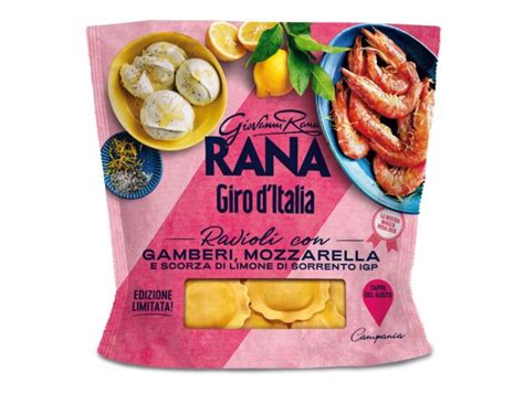 Confezione di ravioli Rana con il logo del Giro d'Italia