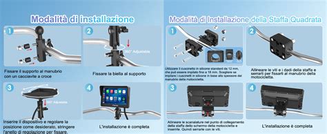 Schema di una staffa reggifaro per moto