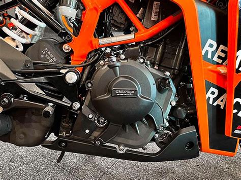 Dettaglio del motore KTM 390 Duke
