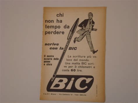 Pubblicità storica della penna BIC negli Stati Uniti