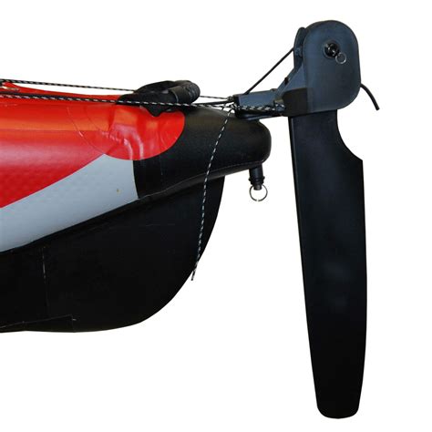 Sistema a piastra con leva centrale per timone kayak