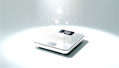 Bilancia digitale che mostra un peso molto basso