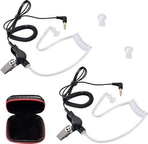 Auricolari con tubo d'aria in sezione