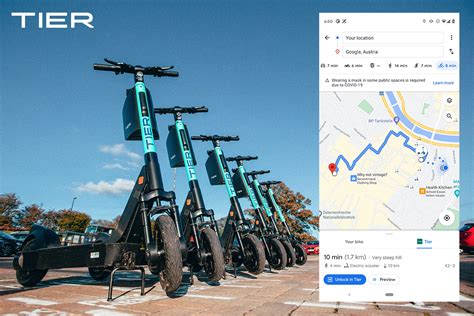Schermata di un'app di noleggio monopattini che mostra una mappa con i monopattini disponibili
