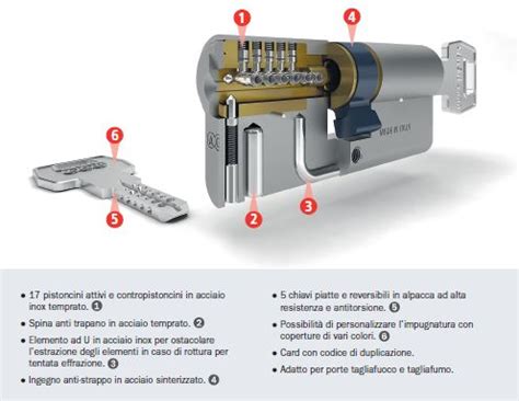 Illustrazione di una chiave singola che controlla più serrature