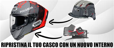 Struttura interna di un casco da motocross