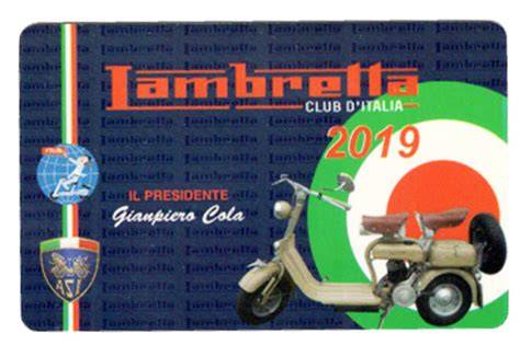 Lambretta club polizze e iscrizioni schema