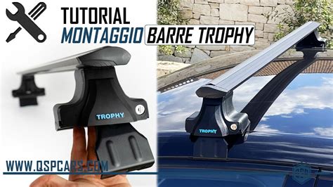 Schema di montaggio barre portatutto su tetto auto